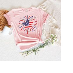 firework 4th of july shirt,gift for american,4th of july flag graphic t-shirt,freedom tshirt,independence shirt,4th of j