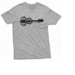 men&39s nature guitar t-shirt musician music lover band tee shirt country music guitarist gift tee shirt