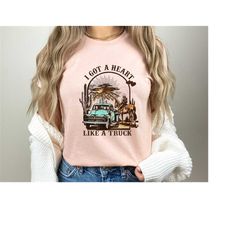 vintage truck t-shirt, western t-shirt, funny tee, graphic tee, oversized print, country music, boho, vintage, cowgirl,w