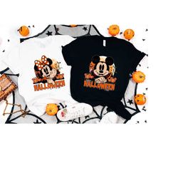disney halloween matching shirts, disney halloween shirt, disney shirt, halloween minnie shirt, disney family trip shirt