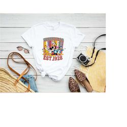 vintage mickey & co 1928 shirt, retro vintage disney shirt, mickey and friends shirt, retro mickey and co shirt, disneyw
