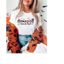disney trick or treat shirt, disneyland halloween sweatshirt, disneyworld halloween shirt, halloween mickey minnie, mick