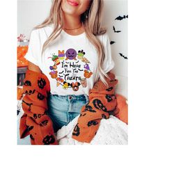 i'm here for the treats halloween shirt, disney halloween matching shirt, halloween snacks shirt, disney matching shirt,