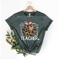 teacher apple shirt,leopard teacher shirt,back to school shirt,rainbow teacher shirts,teacher appreciation shirt,teacher