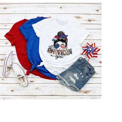 all american girl, all american girt tshirt, 4th of july shirt, freedom shirt,fourth of july shirt,patriotic shirt, inde