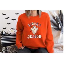 spooky season sweatshirt, halloween sweatshirt, spooky season t shirt, spooky halloween sweatshirt, spooky season hallow