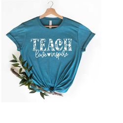 teach love inspire shirt,elementary school teacher shirt,preschool teacher,teacher shirts, teacher appreciation shirt,le