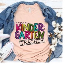 team kinder garten t-shirt,trendy kindergarten teacher shirt, gift for teacher, cool kindergarten teacher shirt, hello k