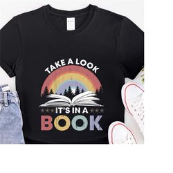 reading rainbow shirt, retro librarian shirt,teacher appreciation shirt, retro rainbow school shirt, book lover gift, bo