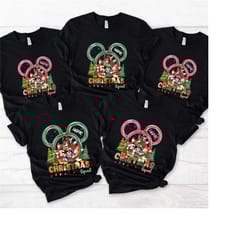 custom disney christmas shirt, custom name disney christmas squad,disney christmas sweatshirt,custom christmas family sh