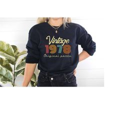 45th birthday shirt, vintage 1978 shirt, 45th birthday gift shirt, born in 1978 birthday shirt, personalized 45th birthd