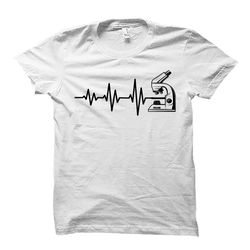 microscope shirt. science shirt. scientist gift. biology shirt.