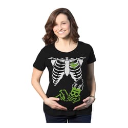 bride of frankenstein skeleton maternity shirt, funny pregnancy