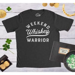 whiskey shirt men, weekend warrior shirt, party shirt