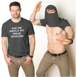 funny shirt men, ninja shirt, mens funny t
