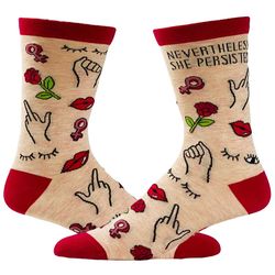 nevertheless she persisted socks, womens empowerment, cute womens