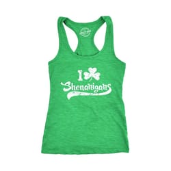 shamrock tank top women, shenanigans fitness top, luck