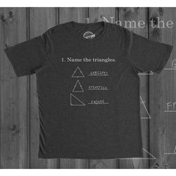 geeky shirts, nerdy t shirts, name the triangles