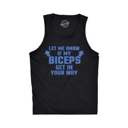 biceps funny workout shirt, weight lifting, mens gym