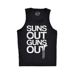 suns out guns out tank top, mens tank