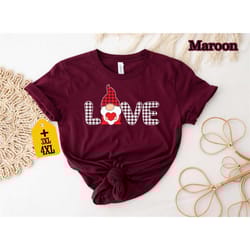 love gnome shirt, valentine's day shirt, happy valentines