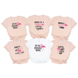 bachelorette party shirts, flamingo shirt, bachelorette matching shirt,
