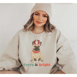 french bulldog christmas unisex sweatshirt, french bulldog sweatshirt,frenchie