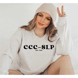 slp speech language pathologist therapist crewneck gift sweatshirt,