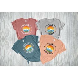 custom camp shirt, personalized name camper shirt, camping