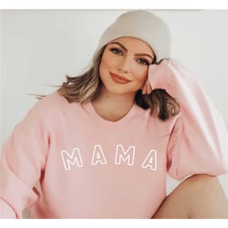 embroidered mama sweatshirt sweatshirt, mothers day gift, mama