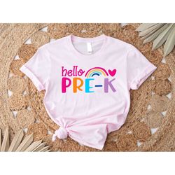hello pre-k shirt, back to school shirt, kindergarten