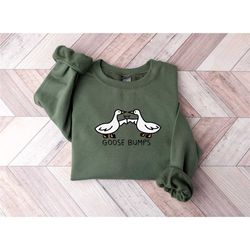 goose bump sweatshirt, silly goose sweater, funny best