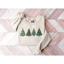 christmas sweatshirt,womens christmas sweater,christmas crewneck pullover christmas tree
