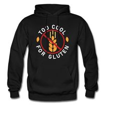 gluten free hoodie. gluten free gift. celiac hoodie. celiac gift. healthy lifestyle. gluten intolerance. gluten allergy