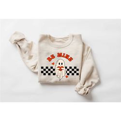 valentines ghost sweatshirt,cute ghost sweater,spooky valentine ,boo boo