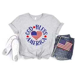 god bless usa,usa flag heart shirt, 4th of