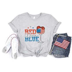 red wine & blue, 4th of july wine,