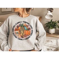 cute fall tshirts, fall shirts women, flannels pumpkins