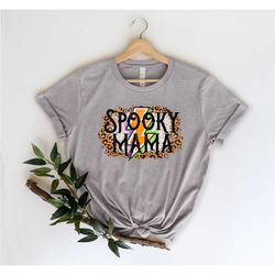 spooky mama shirt, halloween mom, women halloween, spooky