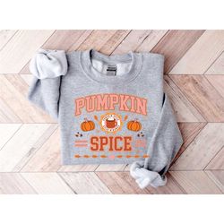 pumpkin spice sweatshirt, pumpkin season, pumpkin spice latte