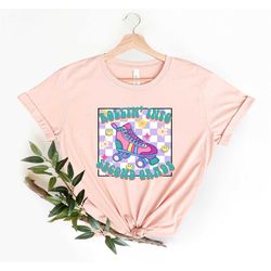 rollin' into second grade shirt, skating girls school