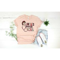 santa's favorite cna christmas shirt, cute funny christmas