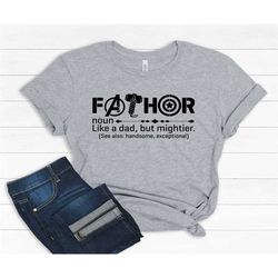 fathor, thor, avengers shirt, father's day gift, avengers