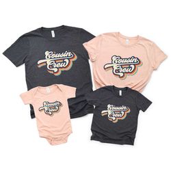 retro cousin crew shirt, matching cousin shirts, vintage