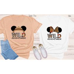wild adventure shirts, disney safari man woman kid
