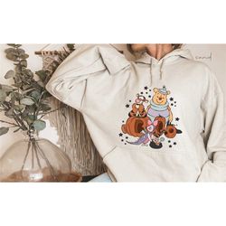 winnie the pooh halloween hoodie, disney boo sweatshirt,