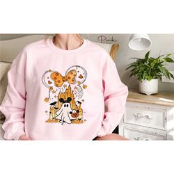 mickey ghost sweatshirt, disney watercolor castle, halloween castle