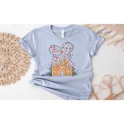mickey gingerbread castle shirt, christmas castle shirt, disney