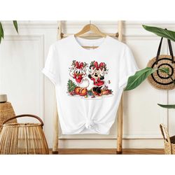 minnie and daisy tee, disney christmas shirt, disney