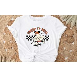 creep it real shirt, ghost halloween shirt, trendy